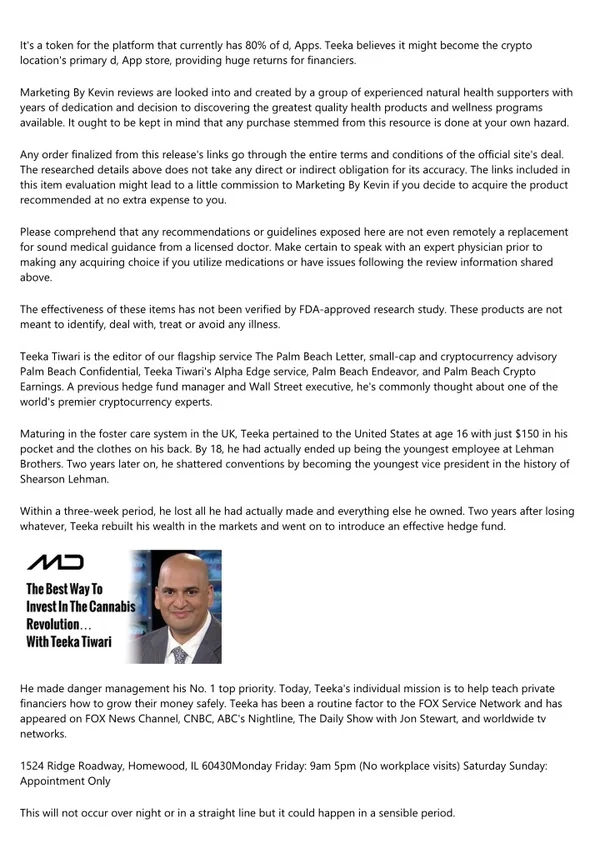The Investing Masters Review: Teeka Tiwari Palm Beach ...