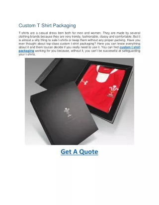 custom t shirt packaging