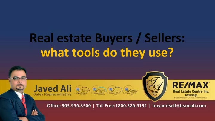 real estate buyers sellers what tools do they use
