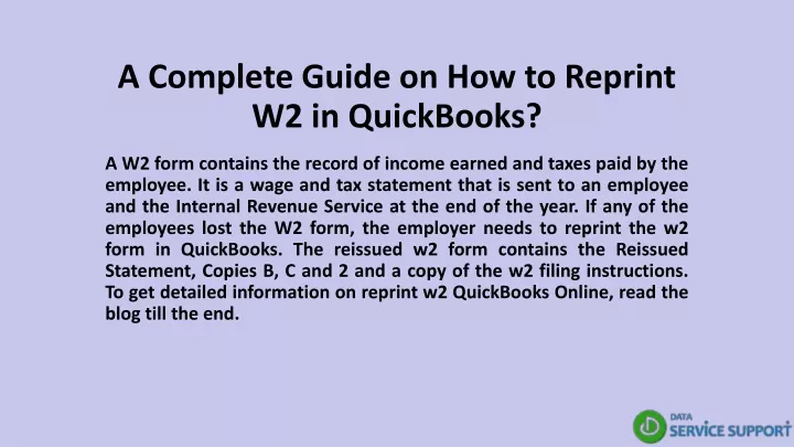 a complete guide on how to reprint w2 in quickbooks