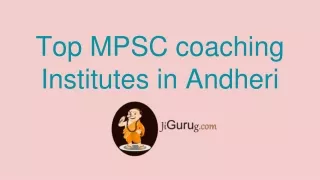 Best MPSC coaching in Andheri