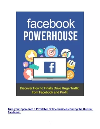 Facebook powerhouse How to use Facebook to generate Traffic to your website