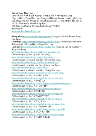 b o v song h a long d ch v b o v chuy n nghi