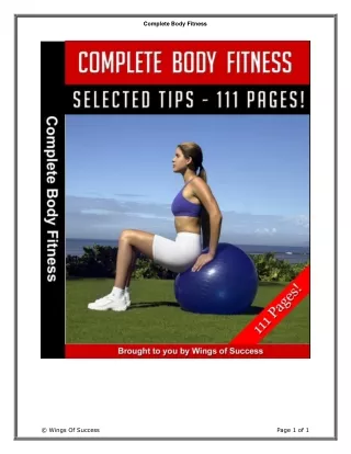 The Complete Body Fitness