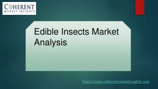 ppt 1 edibal insect market