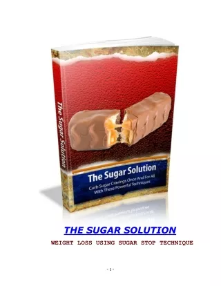 The Sugar Solution