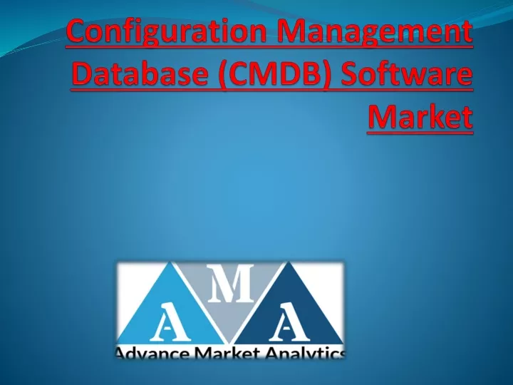 configuration management database cmdb software market