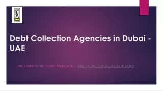 List of Debt Collection Agencies in Dubai | Debt Collection Dubai