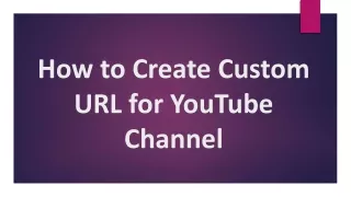 How to set up Custom URL for YouTube Channel - 2021