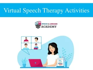 Virtual Speech Therapy Activities