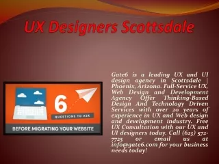 UX Designers Scottsdale