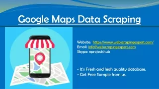 google maps data scraping