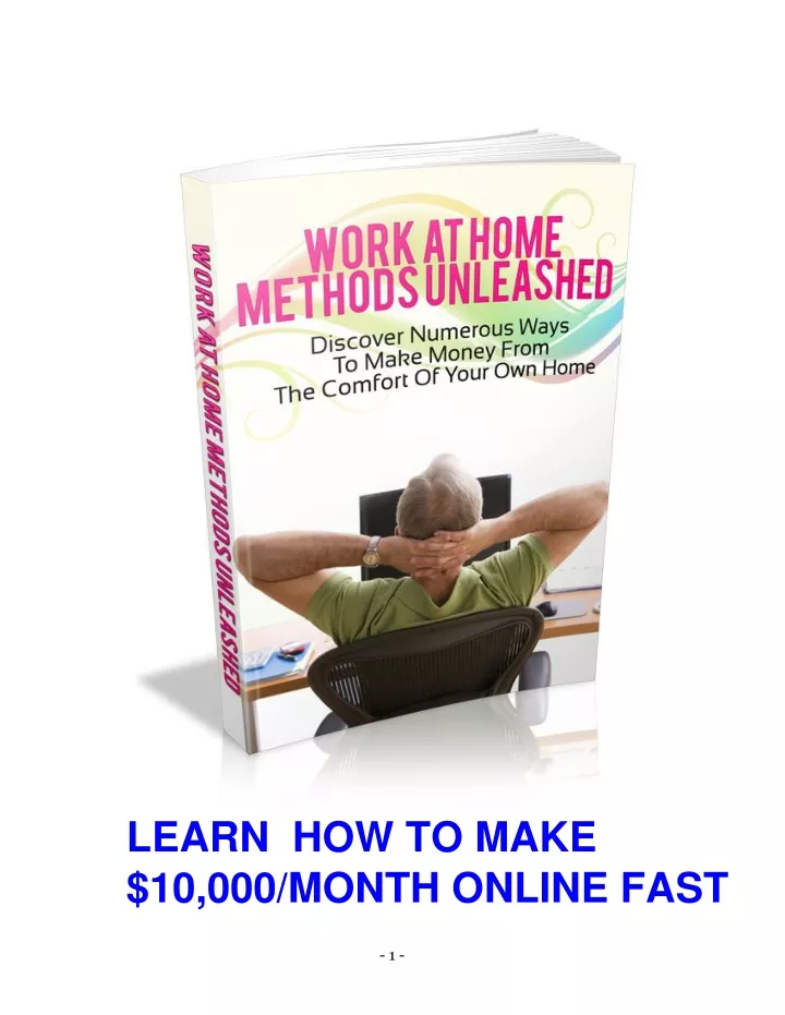 learn how to make 10 000 month online fast