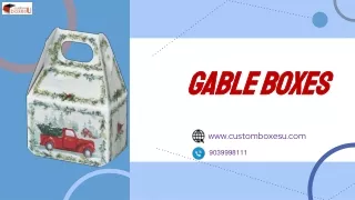 order now custom gable boxes with creative design in the USA.