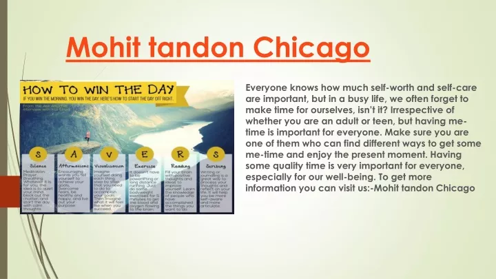 mohit tandon chicago