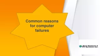 Common reasons for computer failures