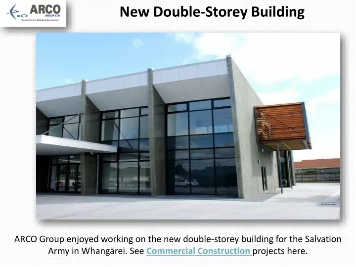 new double storey building