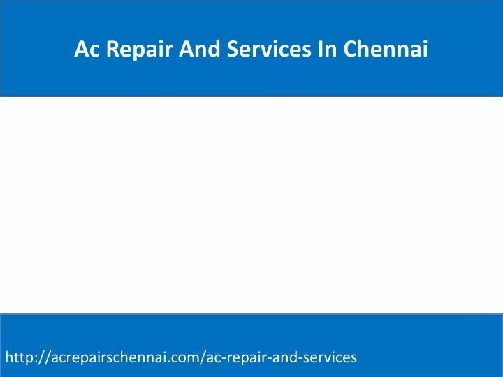 ac repair and services in chennai