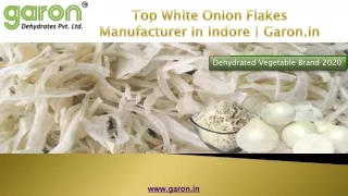 Top White Onion Flakes Manufacturer in Indore | Garon.in