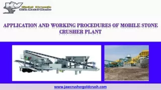 application and working procedures of mobile