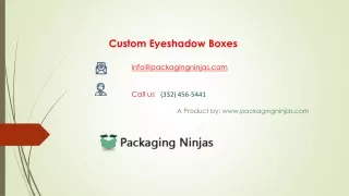 Printed  Custom Eyeshadow Packaging Boxes at Wholesale Rates