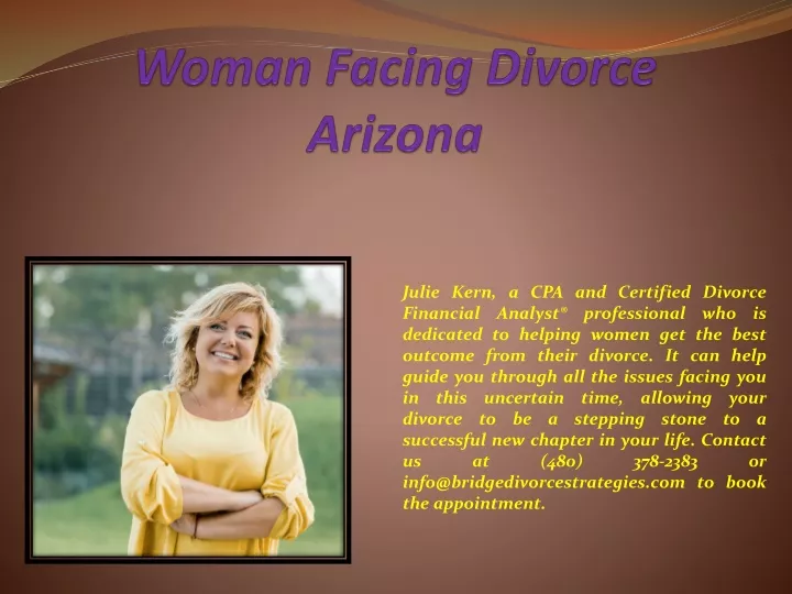 woman facing divorce arizona