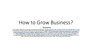 How to Grow Business-ppt1