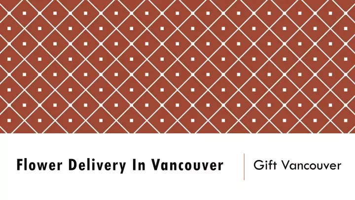 flower delivery in vancouver