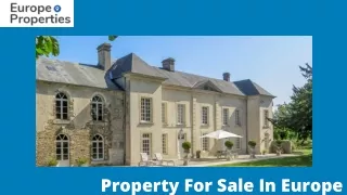 Property For Sale In France - Europe Properties