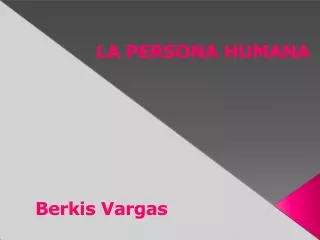 La Persona Humana