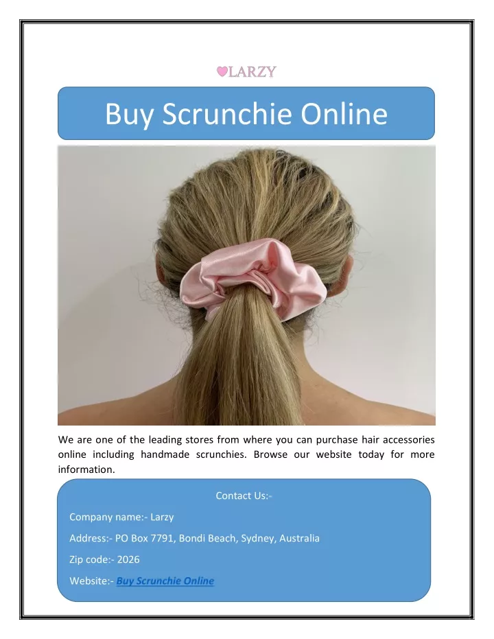 buy scrunchie online