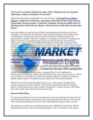 track and trace solutions market size share