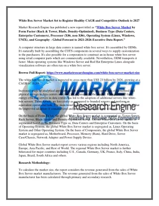 white box server market set to register healthy