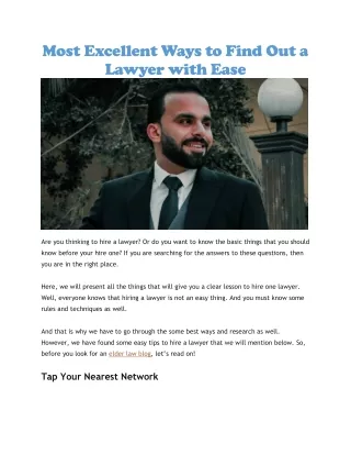 Elder law blog