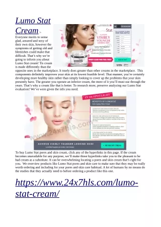 lumo stat cream everyone merits to sense glad