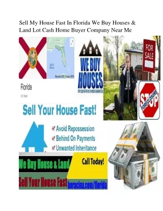 Sell My House Florida We Buy Houses and Land Lot Cash Near Me