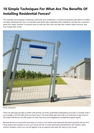 15 Weird Hobbies That'll Make You Better at fence contractors