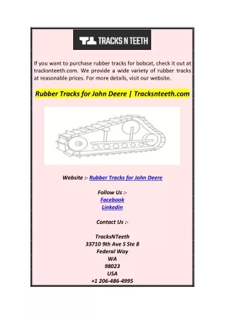 if you want to purchase rubber tracks for bobcat