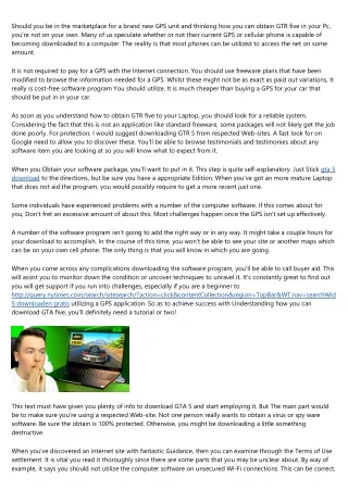 A Beginner's Guide to gta 5 download