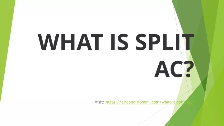 what is split ac