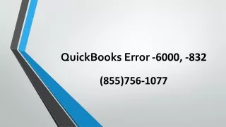 quickbooks error 6000 832