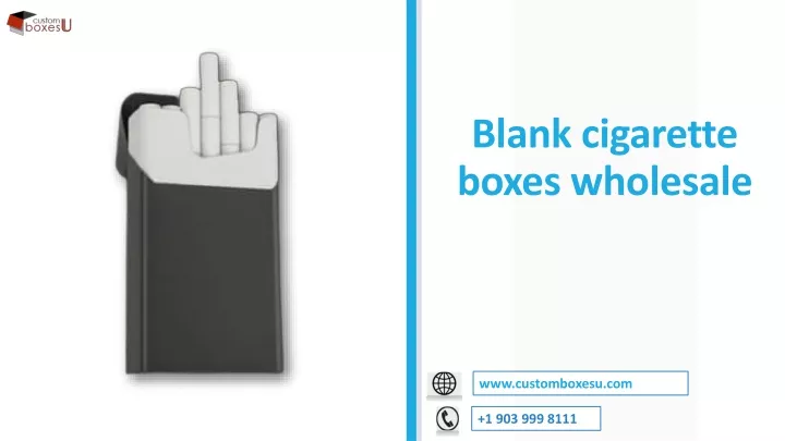 blank cigarette boxes wholesale