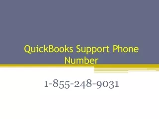 QuickBooks Support Phone Number 1-855-248-9031