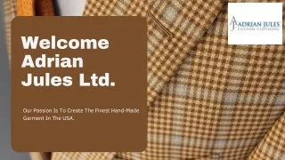 Adrian Jules Ltd | Wholesale Custom Clothing Manufacturers USA