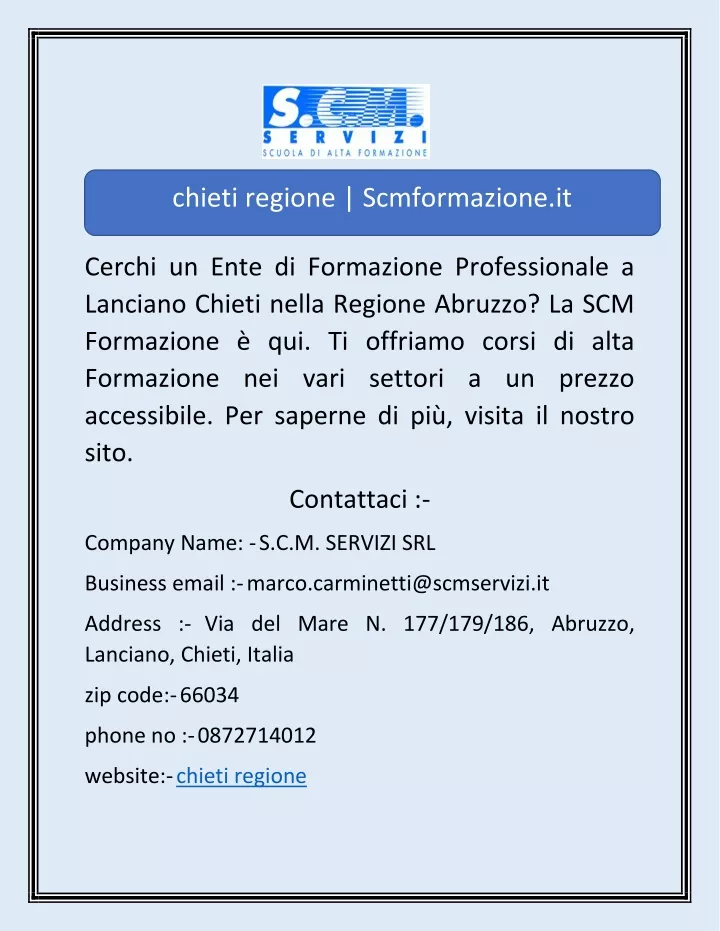 chieti regione scmformazione it