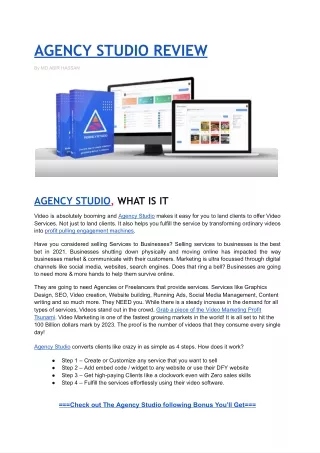 agency studio review