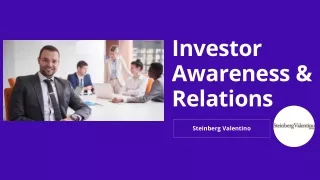 SteinbergValentino Group #1 IR Firm  Superior Investor Relations Service