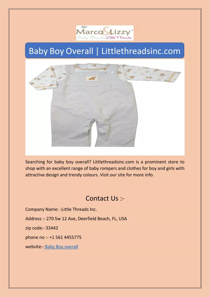baby boy overall littlethreadsinc com