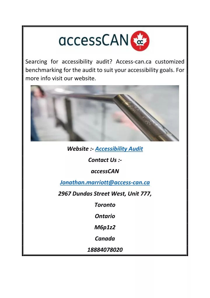 searcing for accessibility audit access