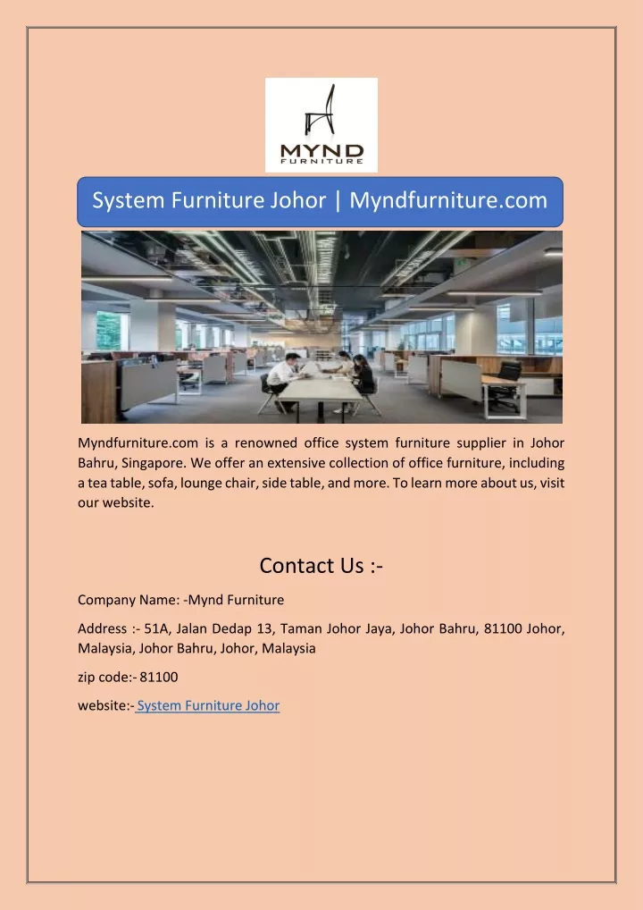 system furniture johor myndfurniture com